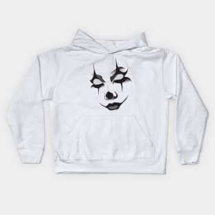 Venice Carnival. Mask outline black Kids Hoodie